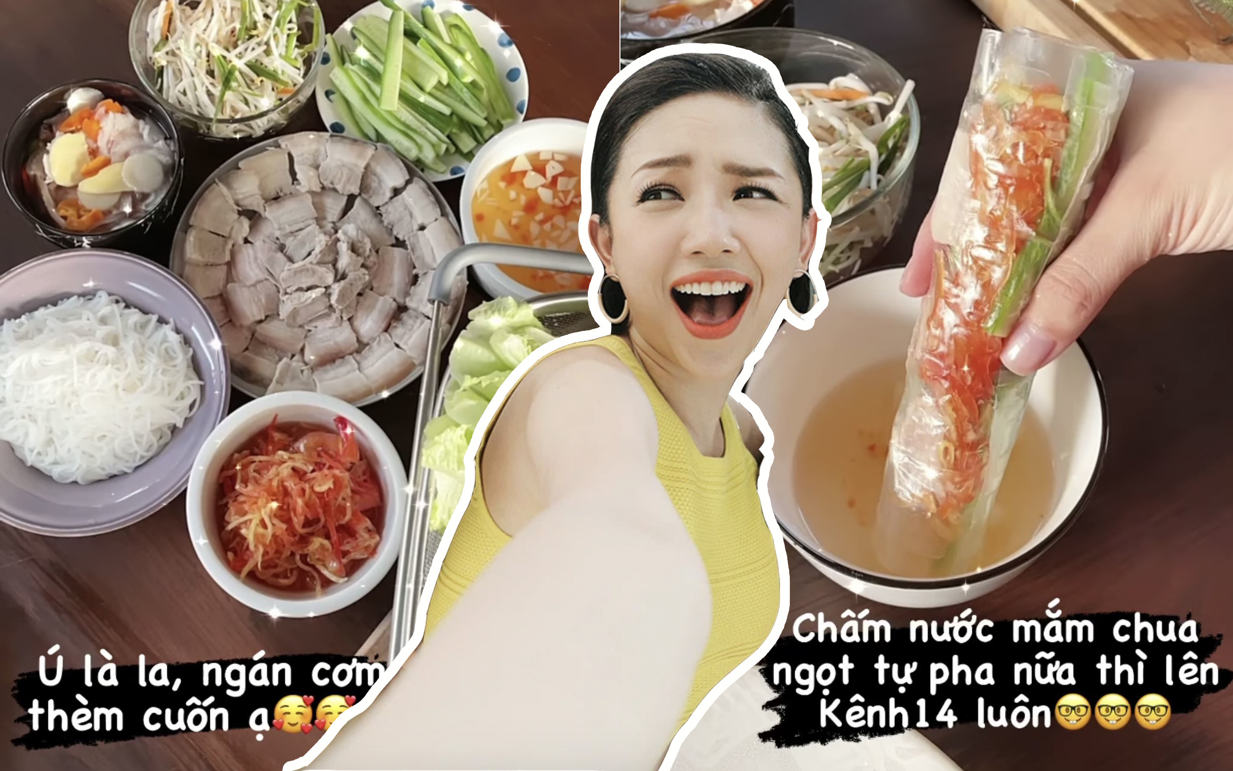 Không cầm được nước miếng trước món giải ngấy sau Tết của Tóc Tiên, lại còn pha nước chấm &quot;đỉnh&quot; thế này nữa chứ!