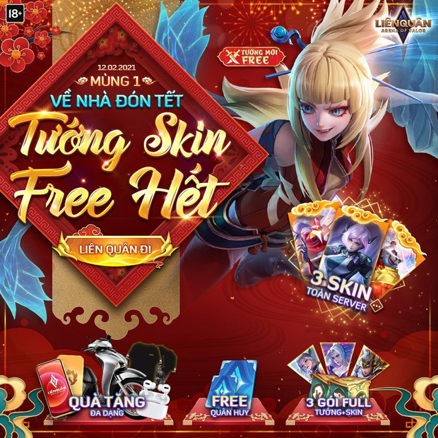 HOT: Game thủ Liên Quân Mobile có thể nhận tới 3 skin bậc S trong chuỗi sự kiện Tết - Ảnh 6.