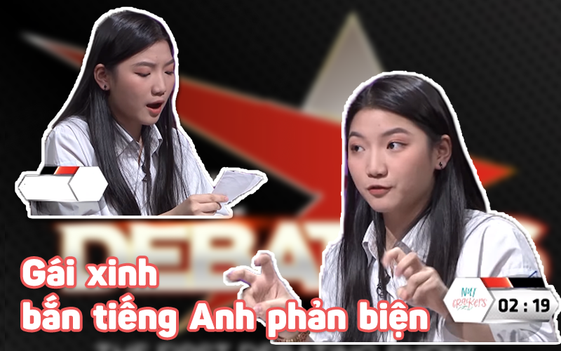 Gái xinh thủ đô gây bão mạng xã hội vì &quot;bắn&quot; tiếng Anh hay như đọc rap khi phản biện về eSports