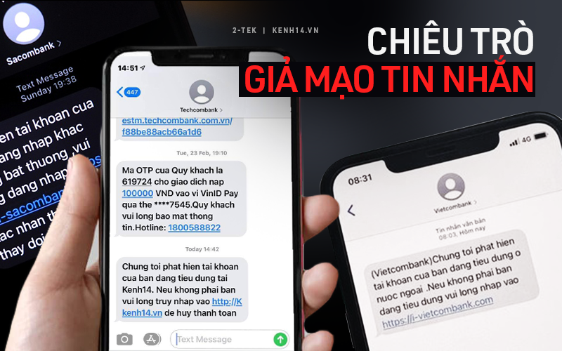 Hé lộ chiêu trò lừa đảo giả mạo tin nhắn các ngân hàng lớn, siêu đơn giản nhưng tiềm ẩn nhiều nguy cơ!