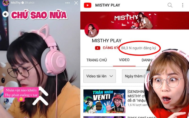 Nghi vấn kênh YouTube 6 triệu subscriber của MisThy &quot;bay màu&quot;, chính chủ đã lập kênh mới?