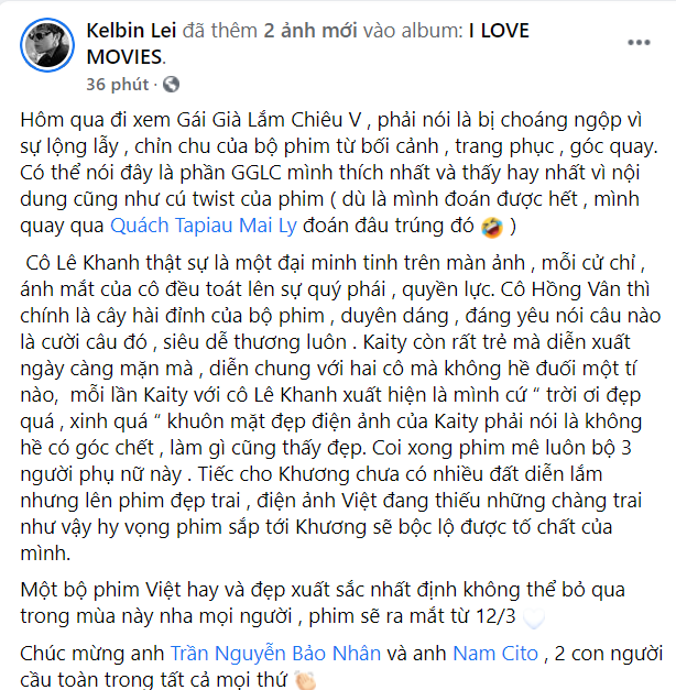 Hứa Vĩ Văn gọi Kaity Nguyễn là cục cưng của màn ảnh Việt sau Gái Già V - Ảnh 6.