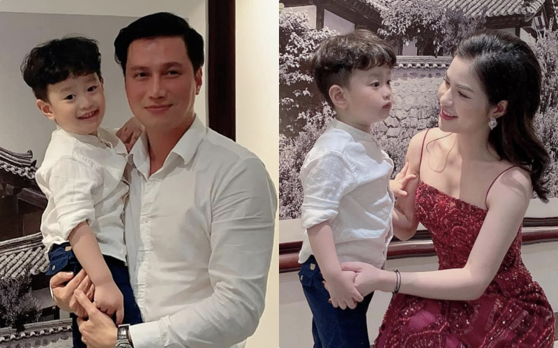 Việt Anh và vợ cũ hội ngộ mừng sinh nhật con trai, nhìn biểu cảm biết ngay tình trạng quan hệ sau ly hôn