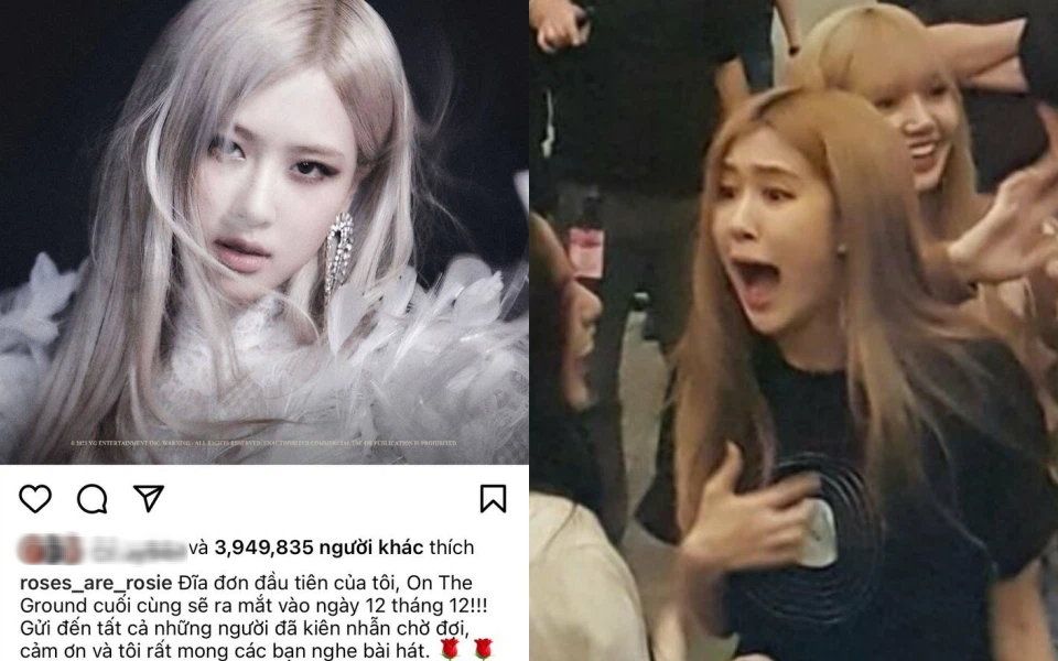 Đang yên đang lành, chính Rosé (BLACKPINK) lại thông báo với fan Việt đổi ngày ra mắt thành 12/12 là sao đây?