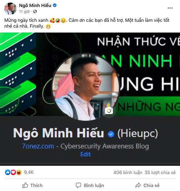 Hieupc vừa khoe Facebook có tick xanh đã bị cộng đồng ùa vào troll chuyện cũ - Ảnh 1.