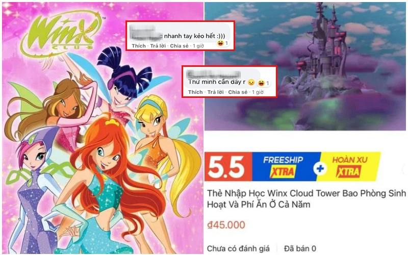 Trào lưu Winx &quot;En chan tít&quot; lấn sân sang cả Shopee, được bán với mức giá khó tin!