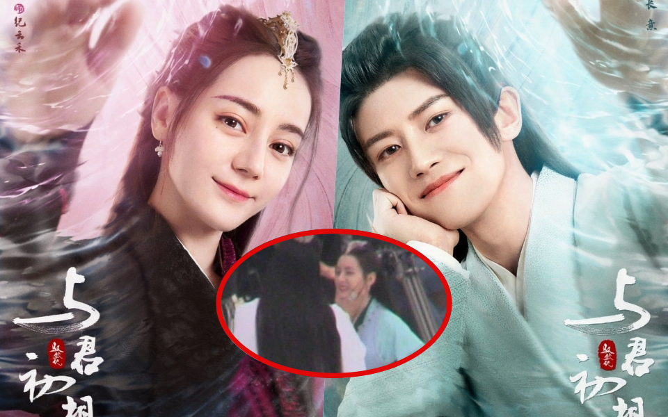 Địch Lệ Nhiệt Ba bị trai lạ bóp má ở hậu trường, bỏ Nhậm Gia Luân đứng làm &quot;trò con bò&quot; không ai thèm xem