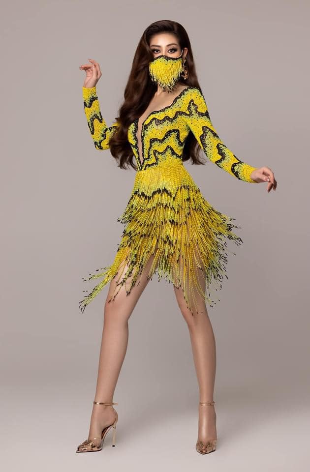 Khánh Vân diện outfit màu nổi, khẩu trang tua rua cực độc giúp nàng hậu ghi điểm, bùng nổ visual ngày 6 tại Miss Universe - Ảnh 6.