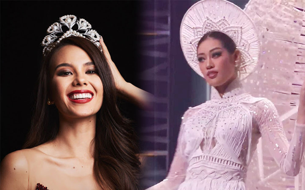 Trình diễn đỉnh cao, Khánh Vân lọt top 6 trang phục dân tộc yêu thích của Miss Universe 2018 Catriona Gray