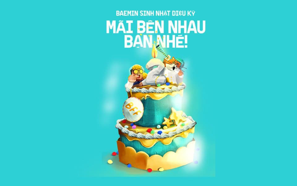 Happy B-day BAEMIN: Mừng sinh nhật 2 tuổi, BAEMIN khao bạn đại tiệc toàn món ngon giá hời, tung nghìn deal 0đ cực hấp dẫn