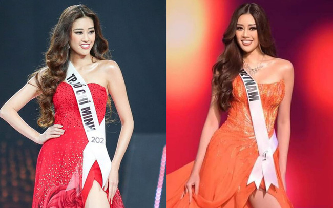 Sự trùng hợp bất ngờ giữa đầm dạ hội của Khánh Vân ở Miss Universe Việt và Thế giới, “điềm báo” đăng quang là đây?