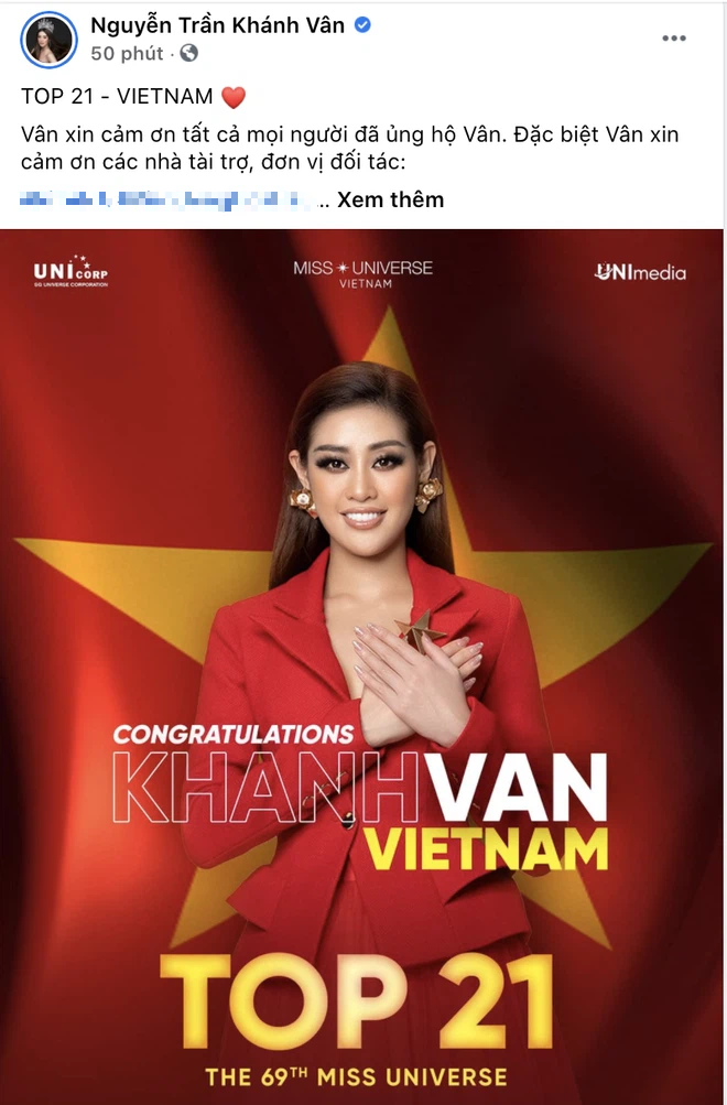 Khánh Vân đã có chia sẻ đầu tiên sau khi bị loại khỏi top 10 Miss Universe 2020 - Ảnh 3.