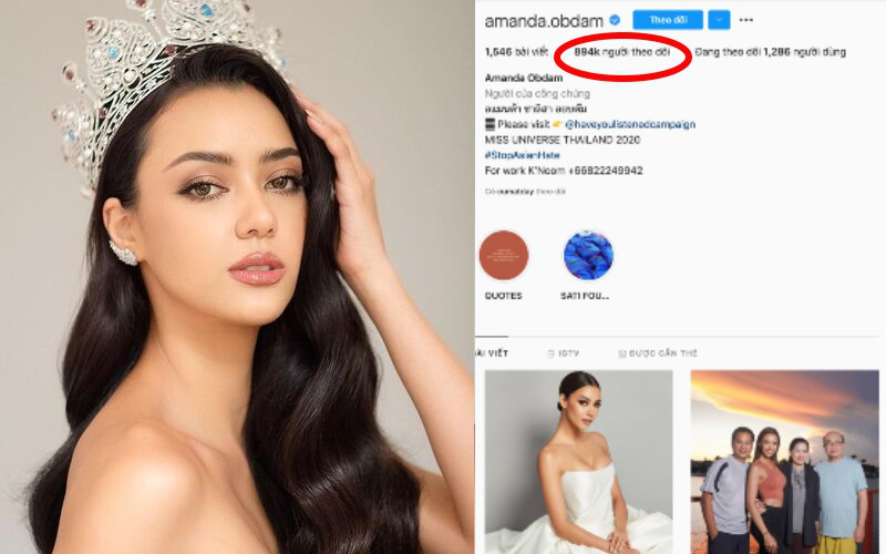 Không vào nổi top 5 Miss Universe, Hoa hậu Thái Lan vẫn cực hot trên Instagram, thậm chí còn &quot;dí sát nút&quot; đương kim Hoa hậu người Mexico