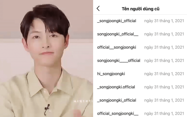 Nam thần Song Joong Ki và màn "sống ảo" như bao người: Đổi tên Instagram có... 50 lần thôi, có gì mà sửa lắm thế?