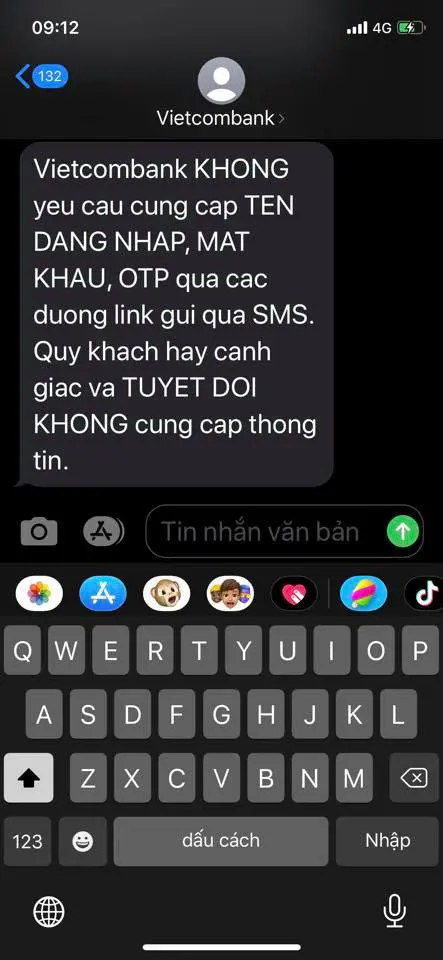 Người dùng nhận nhiều tin nhắn lừa đảo, giả mạo từ đầu số ngân hàng Vietcombank - Ảnh 6.