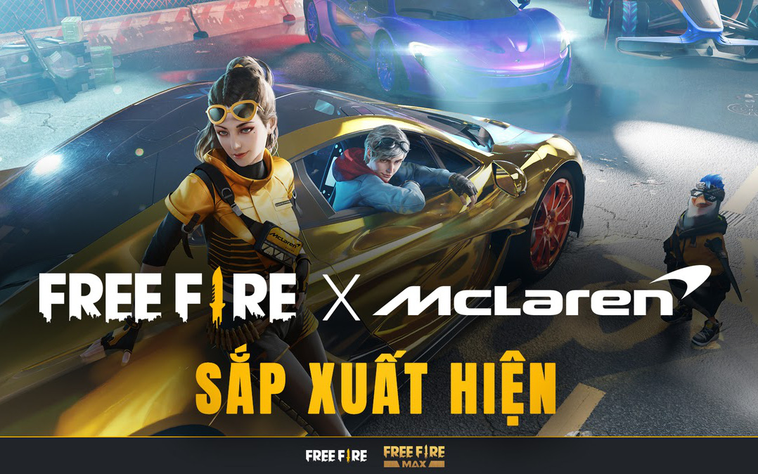 Free Fire lại chơi lớn, lần này là bắt tay hợp tác với hãng siêu xe đình đám thế giới McLaren Racing