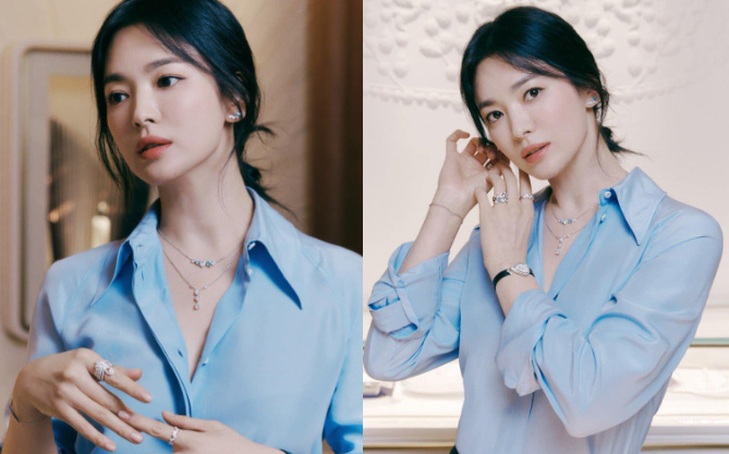 Nửa đêm Song Hye Kyo “đánh úp” bộ ảnh đẹp xỉu: Diện sơ mi đơn giản mà sang hết nấc, gương mặt chính là “công thần”