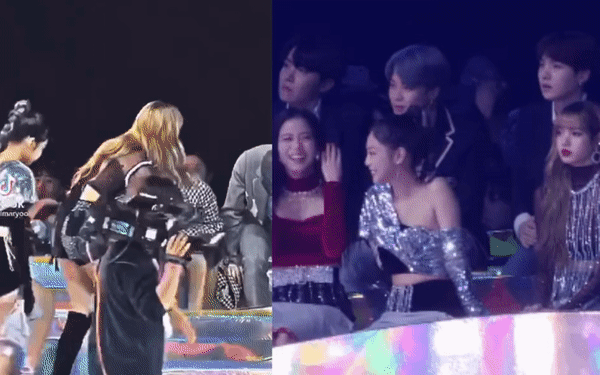 Khi BLACKPINK gặp BTS: Lisa cúi đầu chào lễ phép, j-hope cười không ngớt, ngồi cạnh nhau là thấy quyền lực!