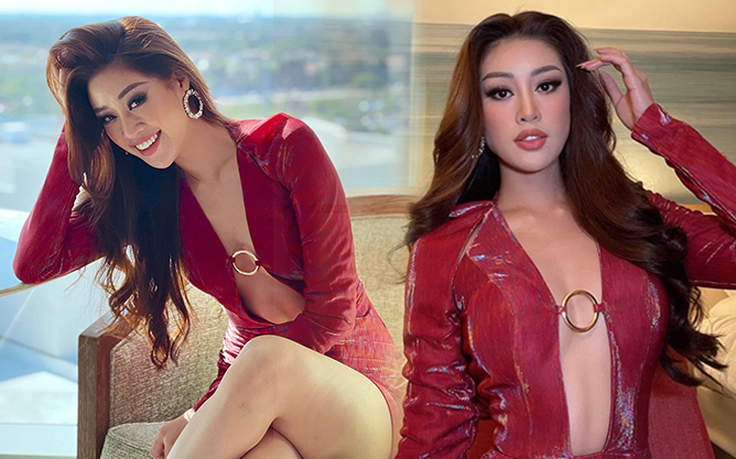 Khánh Vân lại "chặt đẹp" với outfit hở bạo khoe ngực căng và bụng phẳng, được đối thủ Thái Lan nhận xét thế này?