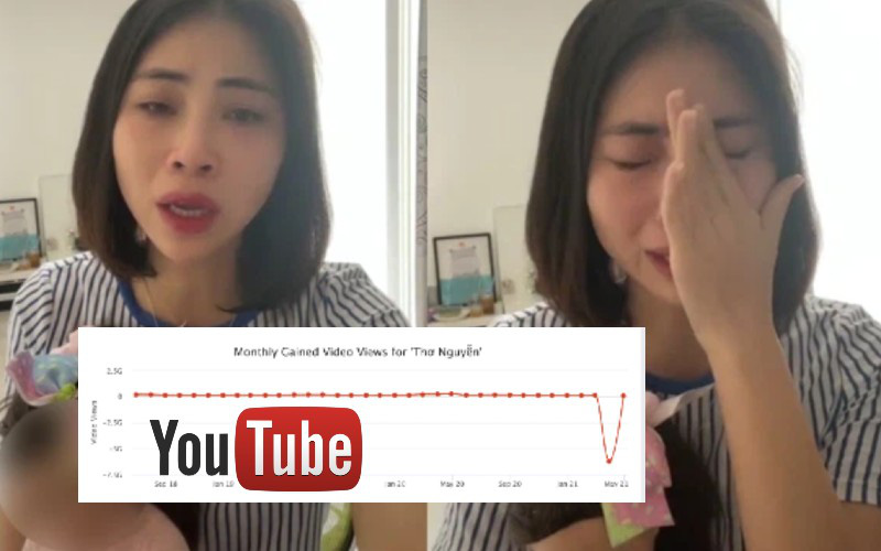 Kênh YouTube Thơ Nguyễn bất ngờ sụt giảm lượt xem nghiêm trọng, ý định &quot;tơ tưởng&quot; lấy nút Kim cương có lẽ còn lâu mới được!