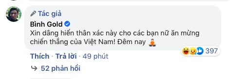 Một nam rapper tuyên bố dâng hiến thân xác cho phái nữ nếu Việt Nam thắng nhưng rất tiếc anh không được toại nguyện - Ảnh 2.