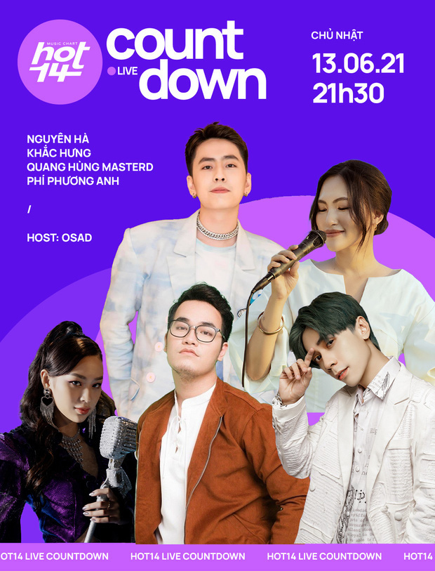 Quang Hùng MasterD thể hiện ca khúc mới ra lò tại HOT14 Live COUNTDOWN, fan Thái lập tức tràn vào nức nở - Ảnh 1.