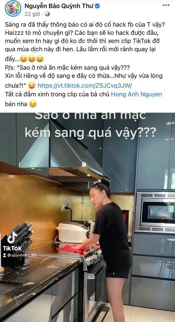 Quỳnh Thư đu trend biến hình sang chảnh, tiết lộ chuyện bị hack Facebook giữa nghi vấn hẹn hò Tiến Linh - Ảnh 3.
