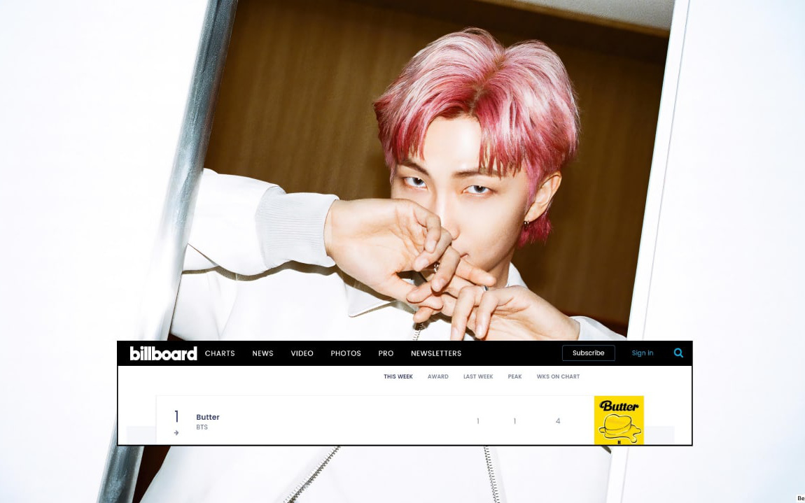 Butter chễm chệ top 1 trên Billboard 4 tuần liên tiếp, netizen tò mò không biết trưởng nhóm RM (BTS) giàu cỡ nào?