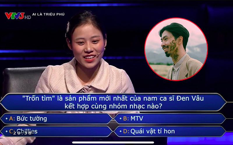 Ai Là Triệu Phú đặt câu hỏi về bài Trốn Tìm, nhưng Đen Vâu trả lời thế này thì người chơi dùng 1000 sự trợ giúp cũng chịu thua!