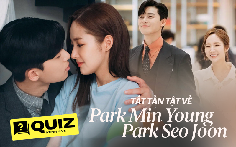 Chờ Park Min Young - Park Seo Joon công khai mút mùa, làm Quiz này cho đỡ &quot;quật&quot; nhé! Tưởng dễ nhưng khó ăn được 6/8 câu lắm!