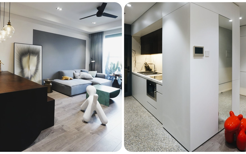 Mua căn hộ 3 tỷ, trai độc thân đập bỏ hết tường để thay bằng tủ, decor theo hệ &quot;càng ít đồ càng tốt&quot;