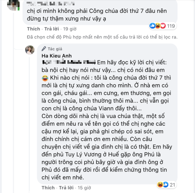 Động thái thẳng tay của Hà Kiều Anh khi bị netizen bão công kích Facebook vì vụ ồn ào công chúa đời thứ 7 triều Nguyễn - Ảnh 4.