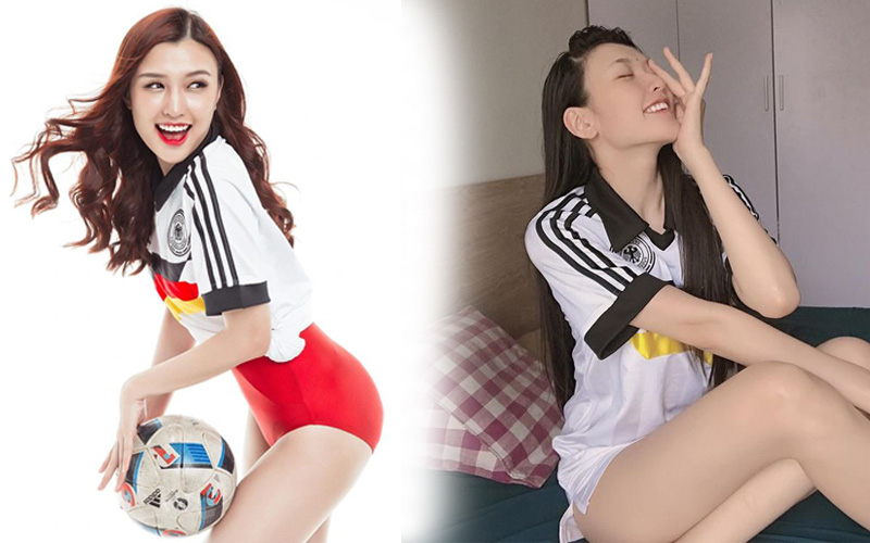 Nữ streamer Chi Chi bất ngờ khoe ảnh sexy cổ vũ đội tuyển Đức