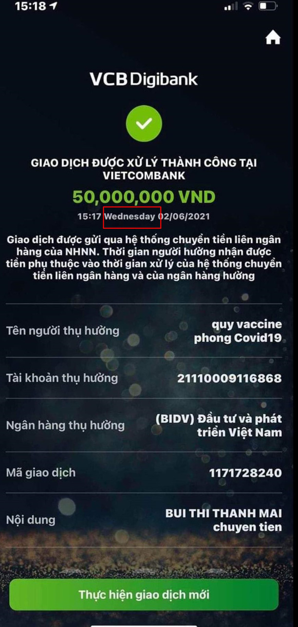 Sau Vy Oanh, lại có thêm 1 nghệ sĩ Việt bị nghi đăng ảnh chuyển khoản pha ke ủng hộ Quỹ vaccine, phải lặng lẽ sửa status - Ảnh 4.