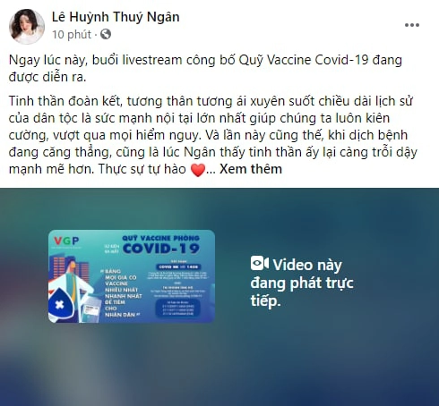 Cả showbiz và dàn KOLs Việt hướng về buổi ra mắt Quỹ vaccine phòng Covid-19, chuyển khoản nóng đóng góp hàng trăm triệu đồng - Ảnh 19.