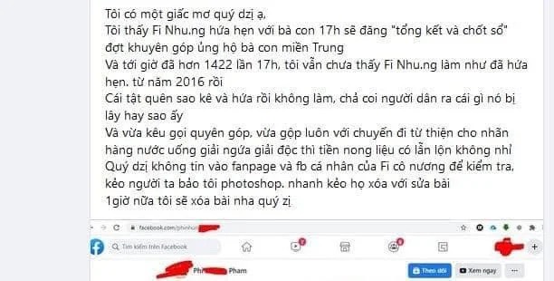 Phi Nhung bị netizen soi lại điểm bất thường trong 2 đợt kêu gọi từ thiện miền Trung, “ngâm” sao kê 1,8 tỷ suốt 5 năm chưa công khai? - Ảnh 3.