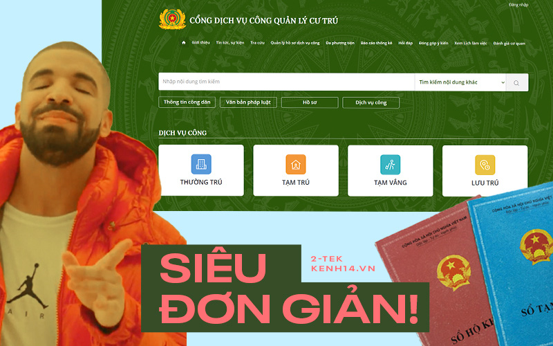 Từ hôm nay (1/7) người dân có thể đăng ký tạm trú, tạm vắng online, thao tác &quot;nhanh gọn lẹ&quot;