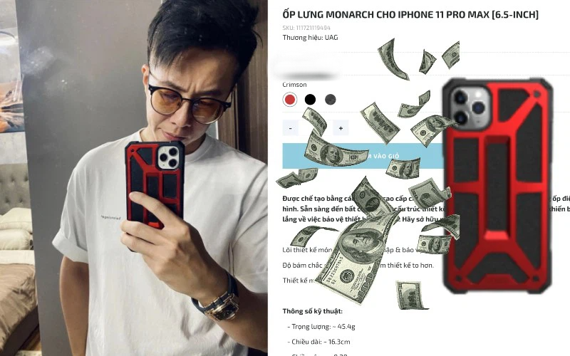 Soi chiếc ốp điện thoại của Matt Liu, người giàu chi bao nhiêu tiền mua một chiếc ốp &quot;hầm hố&quot; vậy?