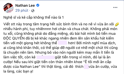 Nathan Lee gửi tâm thư cho Cao Thái Sơn: Bạn đang xúc phạm khán giả khi sử dụng nhạc ăn cắp!  - Ảnh 3.