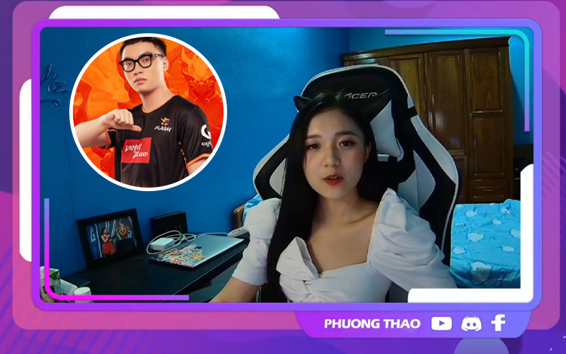 MC Phương Thảo lần đầu livestream chơi Liên Quân Mobile, fan gọi tên ProE vào &quot;check map&quot;