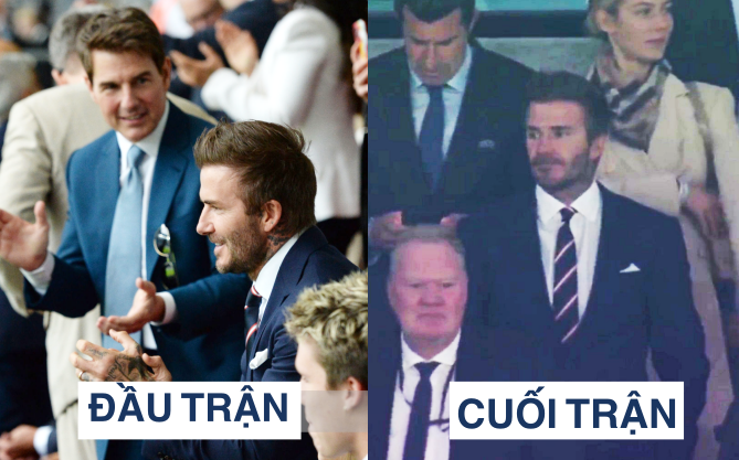 Hình ảnh đau lòng cuối trận Chung kết Euro 2020: David Beckham thẫn thờ giữa đám đông, mặt buồn thiu khi Anh thua Ý