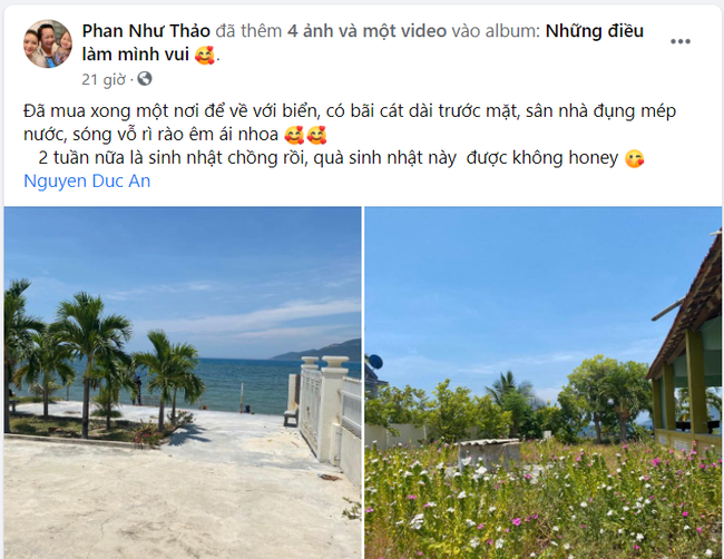 Phan Như Thảo hào hứng tặng sinh nhật chồng cả mảnh đất ven biển, ai dè bị đại gia Đức An bóc mẽ sự thật - Ảnh 2.