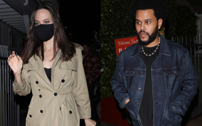 Brad Pitt từng tán tỉnh Selena Gomez, giờ đến lượt Angelina Jolie ăn tối cùng The Weeknd kém 15 tuổi, chuyện gì đây?