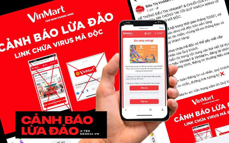 Cảnh báo chiêu trò spam link giả mạo VinMart khiến nhiều người mắc bẫy!