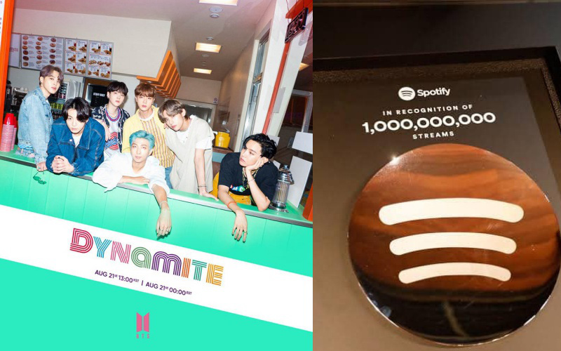 Bỏ xa BLACKPINK, Dynamite của BTS vượt mốc 1 tỷ stream trên Spotify, là nghệ sĩ Hàn đầu tiên làm được điều này!