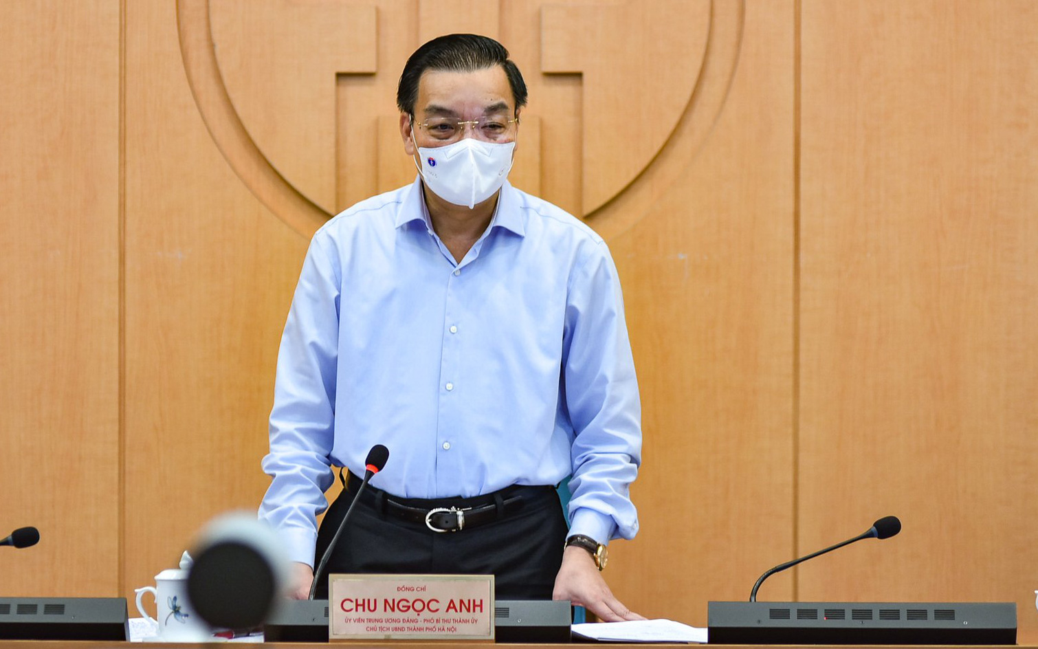 Chủ tịch Hà Nội kêu gọi người dân khai báo y tế thường xuyên, đặc biệt là những trường hợp ho sốt, khó thở