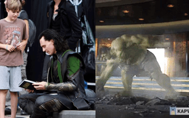 &quot;Loki&quot; luôn đối xử đặc biệt với 1 fan nhí, ai ngờ cậu bé là con ruột của &quot;Hulk&quot;: Vừa bị bố bé đánh tơi bời, sao dám không ưu ái?