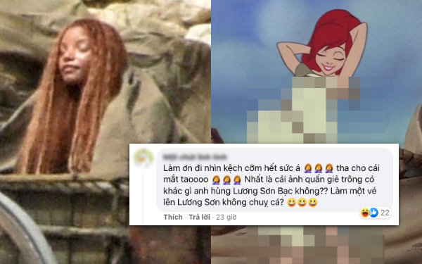 Nguyên tác của Nàng Tiên Cá trông thế nào mà hình hậu trường bị gọi là &quot;anh hùng Lương Sơn Bạc&quot;?