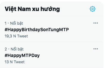 Không chỉ mua hẳn biển quảng cáo ở Hàn, Sky còn đẩy hashtag chúc mừng sinh nhật Sơn Tùng M-TP lên thẳng top trending - Ảnh 1.