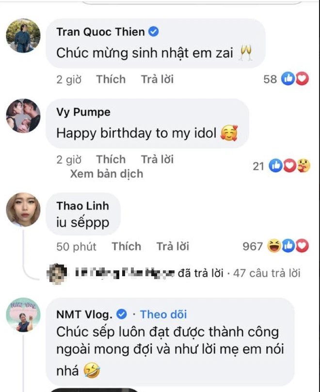 Sơn Tùng đăng ảnh sinh nhật thôi mà cả dàn sao Việt nô nức vào chúc mừng, gái xinh Gen Z đình đám Vbiz gây chú ý đặc biệt - Ảnh 2.
